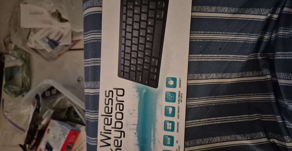 Compact Black Wireless Keyboard